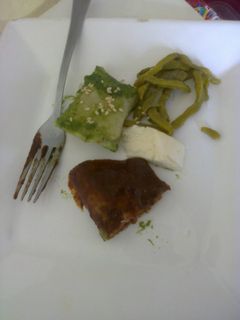 Una foto de Enchiladas casadas martin (Dos sabores: pasilla y chaya con poblano)