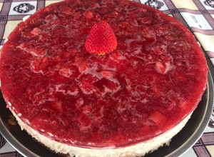 Una foto de Cheesecake de frutilla a mi manera