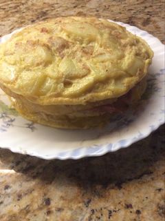 Una foto de Pastel de tortilla