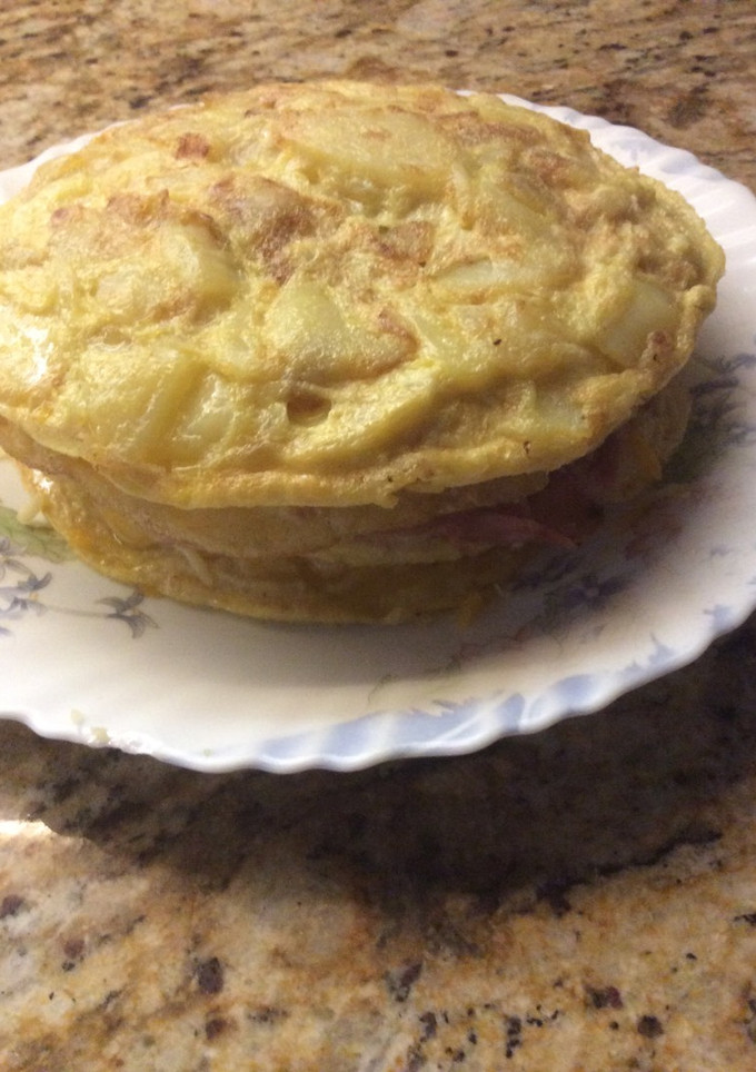 Una foto de Pastel de tortilla