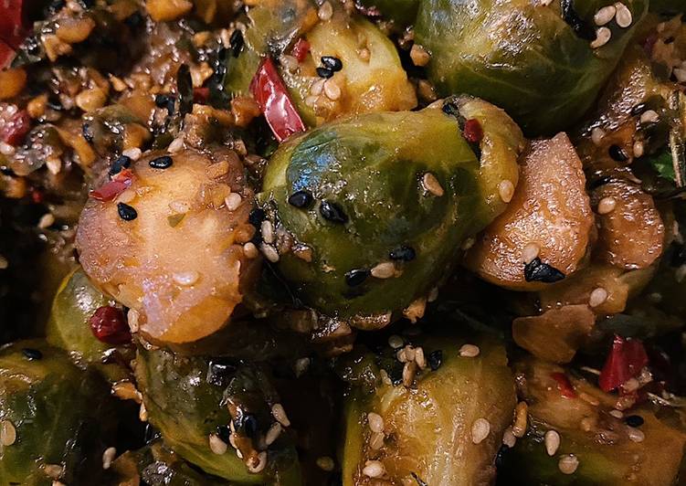 Recipe of Award-winning Brussels sprouts in Asian style🤗