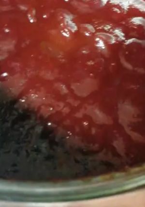 A picture of Homemade BBQ sauce.