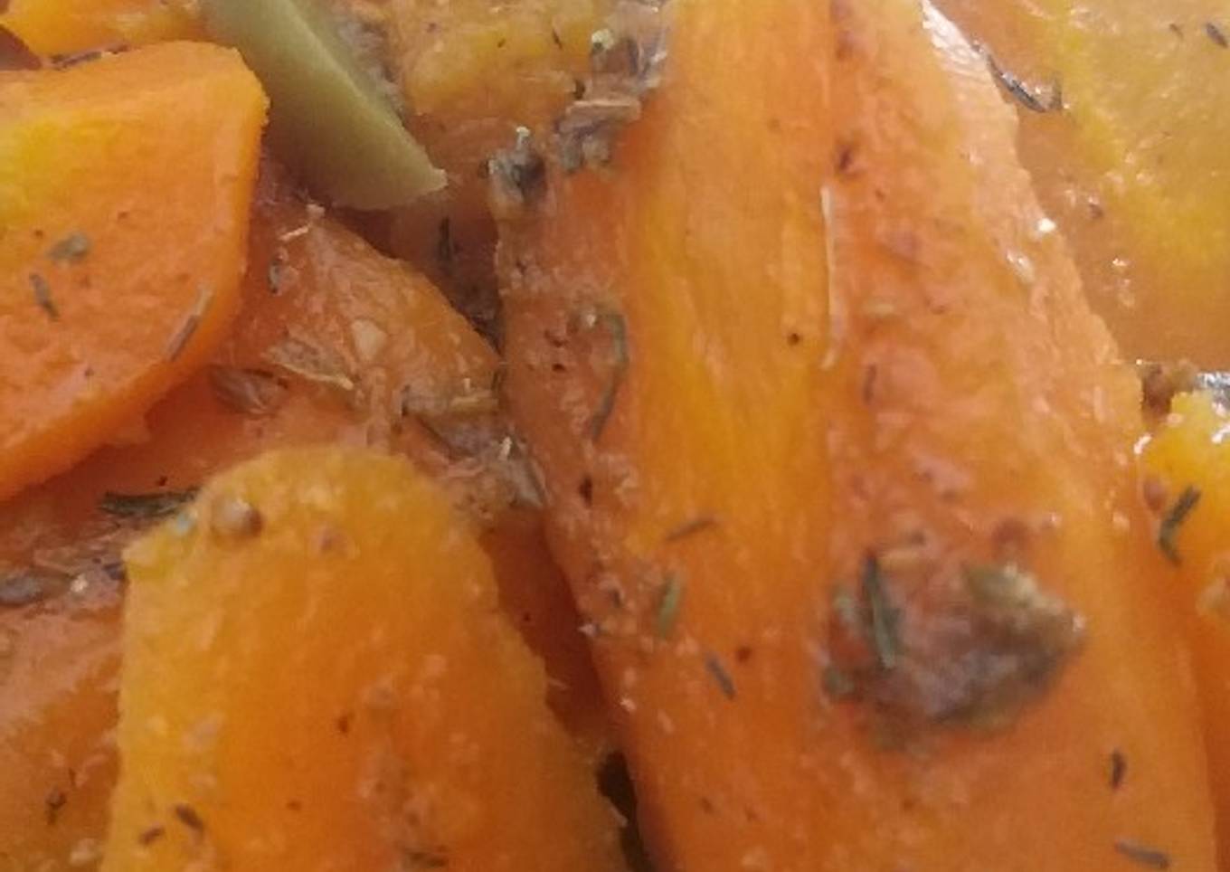 Zanahorias y Calabaza Especiadas.(vegano)