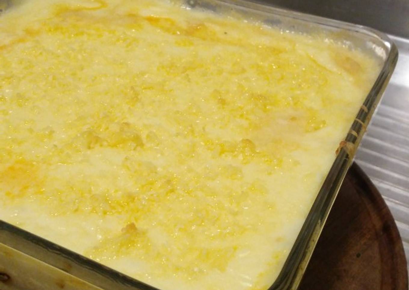 Pastel de carne con salsa de papas