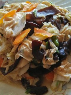 Foto resep Tumis kembang tahu jamur