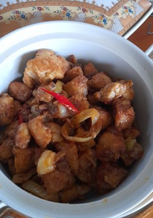 Foto resep Ayam Saus Telur Asin