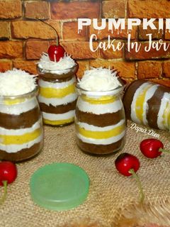 Foto resep Pumpkin Cake In Jar