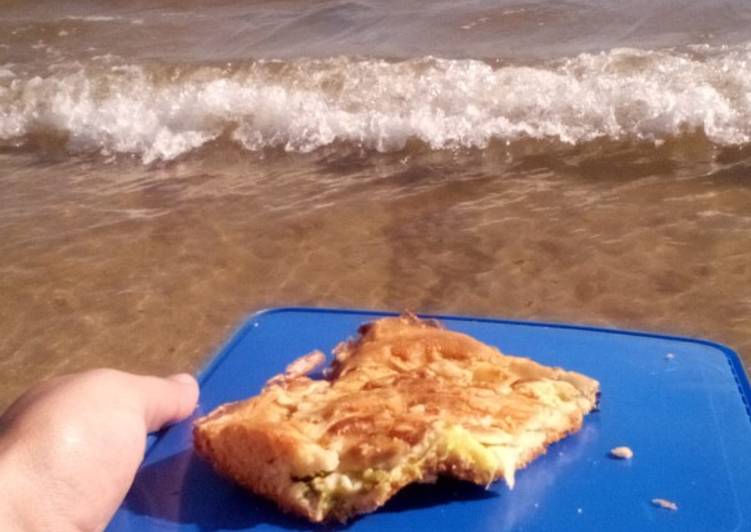 Fainá de zapallitos licuada