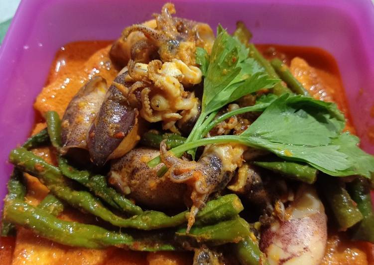 Cara Gampang Menyiapkan #Gulai cumi tahu#, Menggugah Selera