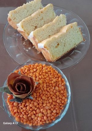 عکسی از دستور کیک دال عدس