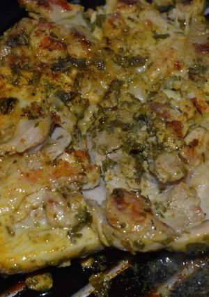 Una foto de Pollo con limón y especias