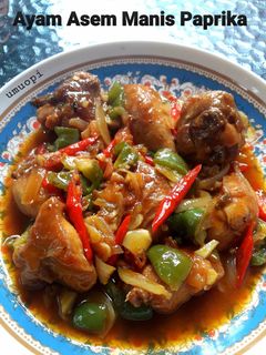 Foto resep Ayam asem manis paprika