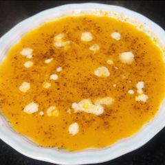 A picture of Pumpkin soup.
