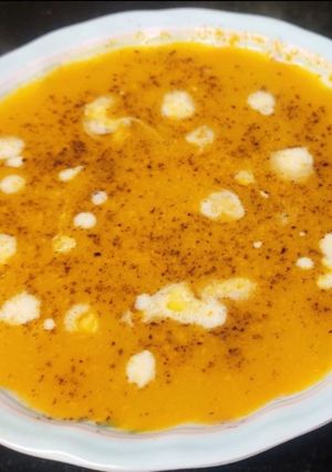 A picture of Pumpkin soup.