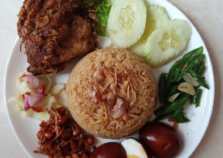 Resep Nasi Ayam Medan (Kepui) versi Rice Cooker yang mudah