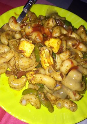 A picture of Paneer pasta.