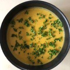 A picture of Swift Use-up Cooked Christmas Vegetables Soup.