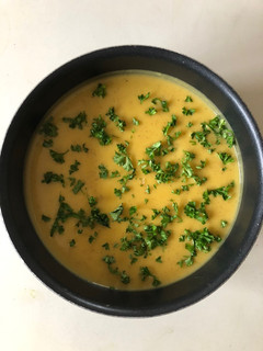 A picture of Swift Use-up Cooked Christmas Vegetables Soup.
