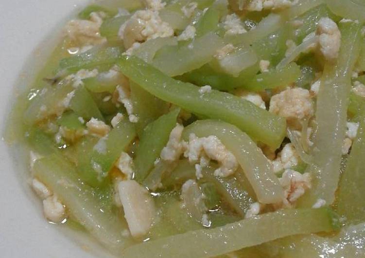Langkah meracik Sayur labu siam tumis telur yang nikmat