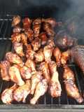 Applewood Smoked wings and turkey legs