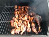 Applewood Smoked wings and turkey legs