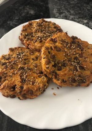 Una foto de Hamburguesas veggie de lentejas y zanahoria. Aptas para celiacos