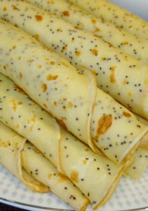 Фото Блины с маком. Вкусно и быстро.