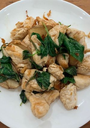 【炒】麻油雞柳 的食譜成品照片
