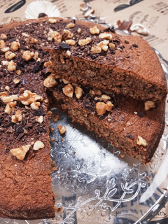 Una foto de Bizcocho de nueces saludable