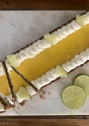 Una foto de Key lime pie