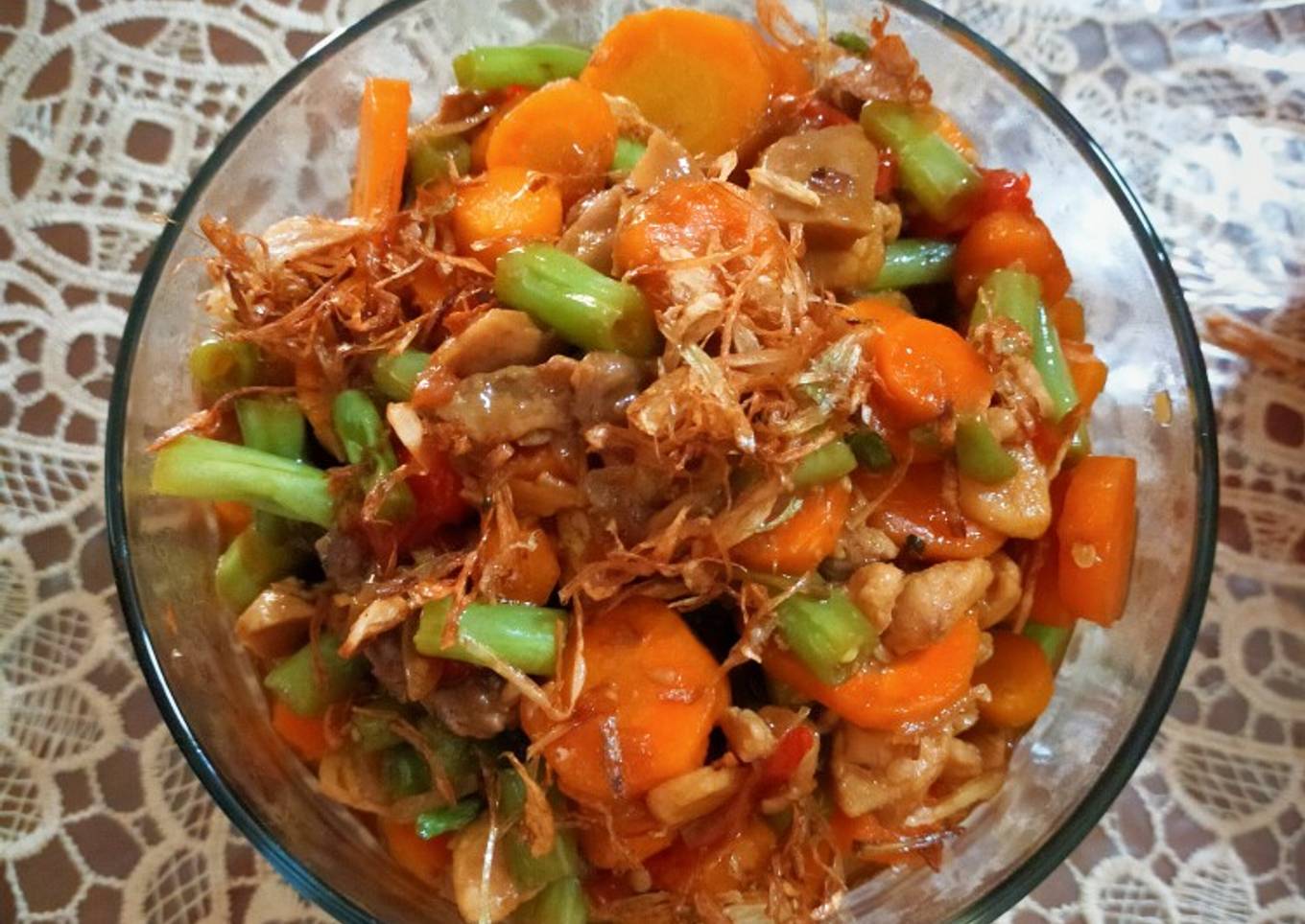 Tumis Buncis Wortel (Ayam & Pentol)