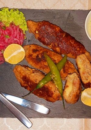 A picture of Cheese Kabab.