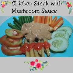 รูปของ Simple Chicken Steak With Mushroom Sauce