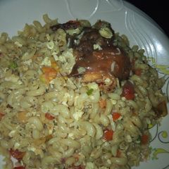 A picture of Pasta stir fry.