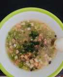 Soup cá hồi rau củ - ăn dặm (phù hợp với bé ăn thô tốt)