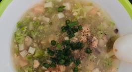 Hình ảnh món Soup cá hồi rau củ - ăn dặm (phù hợp với bé ăn thô tốt)