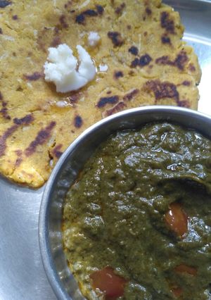 A picture of Makki ki roti.