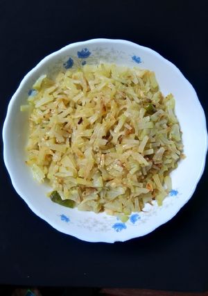 পেপে ভাজি রেসিপির প্রধান ছবি