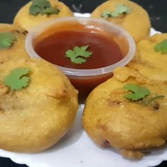 A picture of Aloo Pakora Recipe I Boiled Potato Pakora.