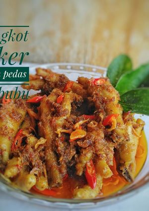 Foto resep Dangkot ceker ayam pedas By bubu #ketopad_cp_CekerAyam