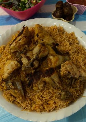 صورة لوصفة ارز بخاري بالدجاج
