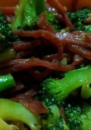 Foto resep Brokoli Smoked Beef Saus Tiram
