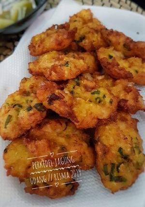 Foto resep Perkedel jagung udang