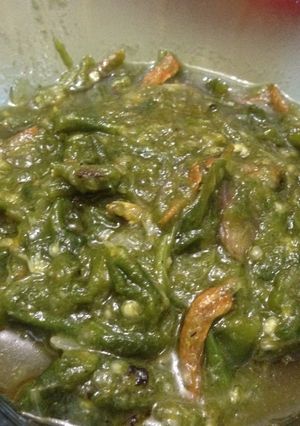 Foto resep Sambel ijo teri