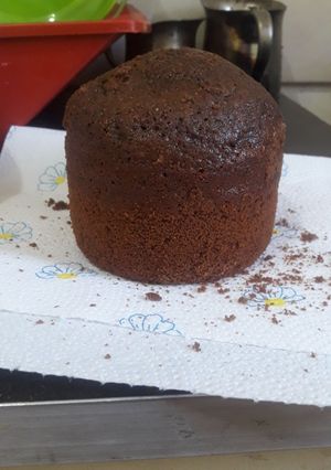 Una foto de Mini bizcochuelo en jarrita o taza