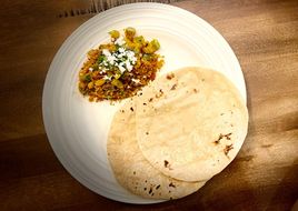 Besan capsicum sabji/ bharda bhaji