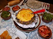 Una foto de milanesa vegetariano