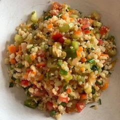 A picture of Quinoa Barley Thyme Salad.