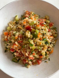 A picture of Quinoa Barley Thyme Salad.