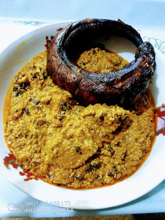 A picture of GroundNut Egusi Soup.